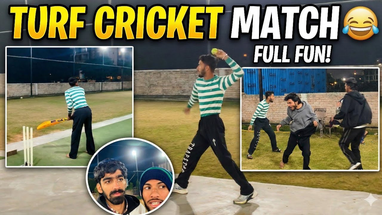 Full masti with brother's in Turf cricket match 😂💪/- vlog 25 th ❤️