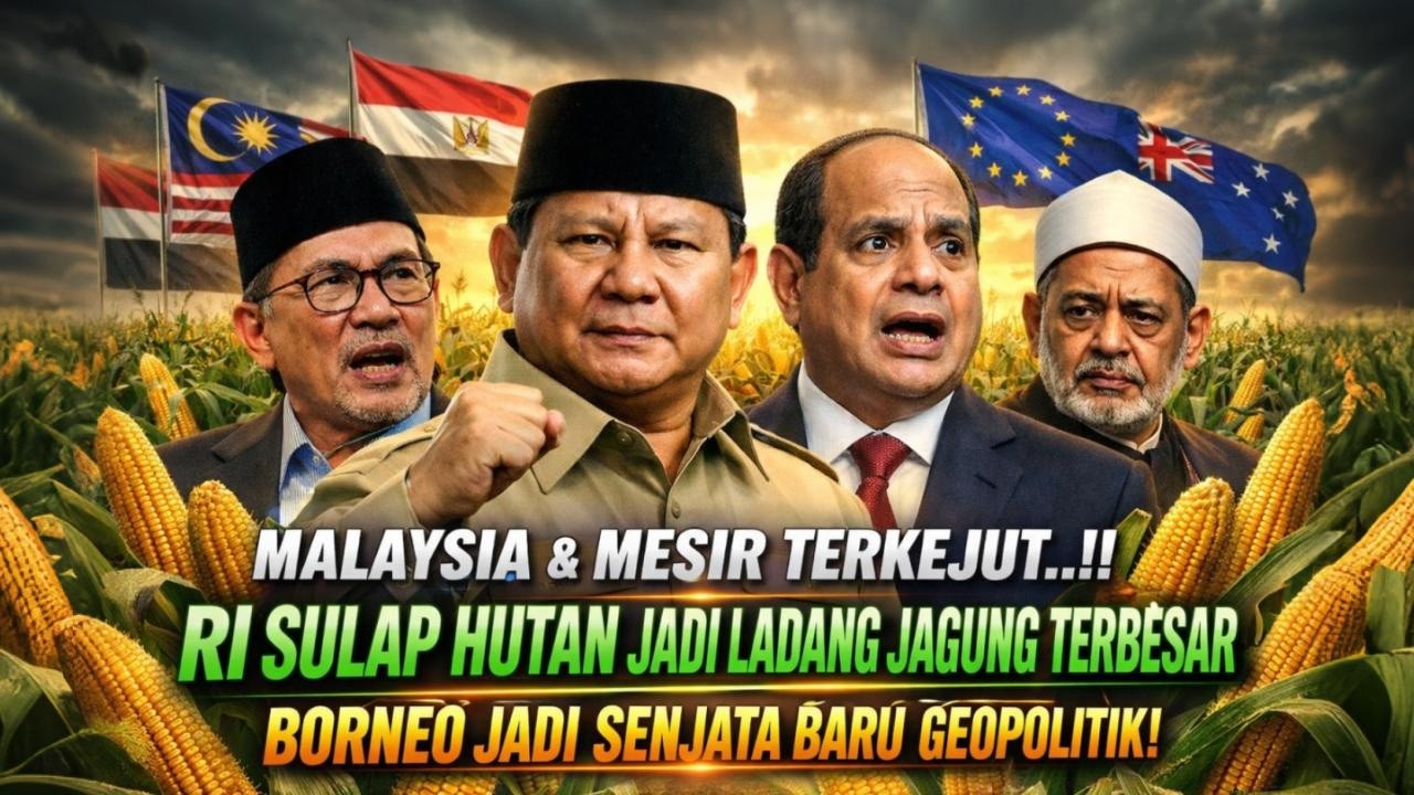 MESIR & MALAYSIA KAGET! INDONESIA UBAH HUTAN & RAWA JADI LADANG JAGUNG RAKSASA, KUASAI PASAR EROPA!!