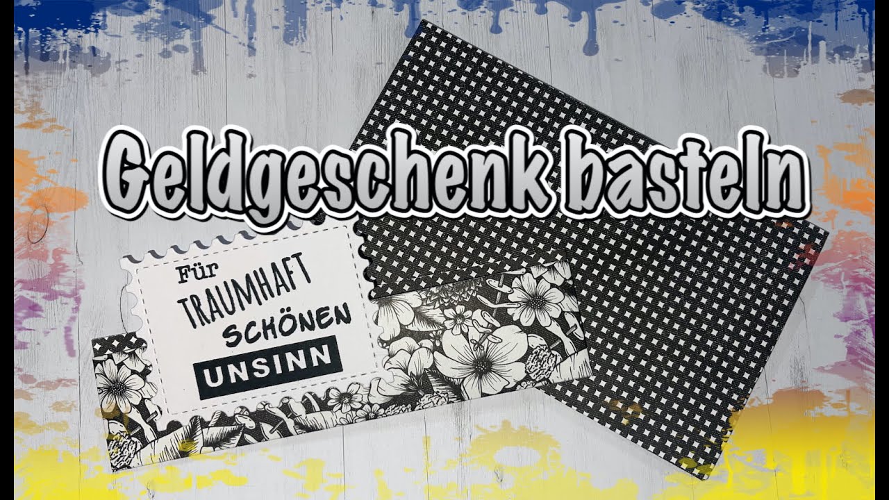 Tutorial/Anleitung Geldgeschenk, Geld Verpackung, Gutschein, Scrapbook basteln mit Papier, DIY
