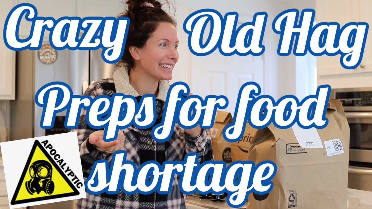 CRAZY OLD HAG PREPARES FOR APOCALYPTIC FOOD SHORTAGE / Grocery Haul / Channon Rose Vlogs