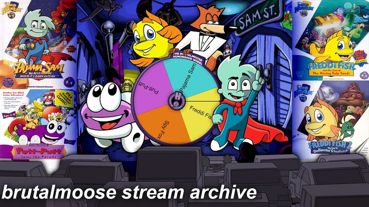 Pajama Sam 1 / Putt-Putt 1 / Freddi Fish 1 & 2 | HUMONGOUS WHEEL #1