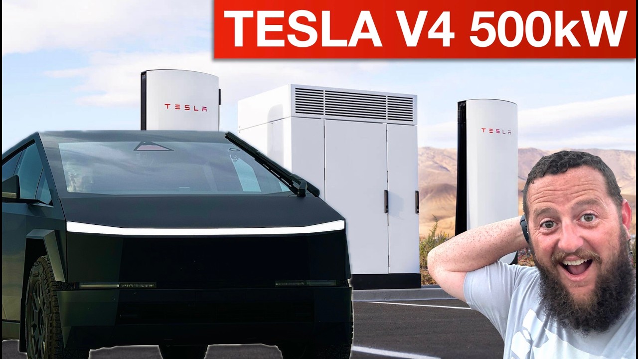 Я протестировал 500-киловаттную суперзарядную станцию ​​Tesla V4&hellip; Результаты меня шокировали!