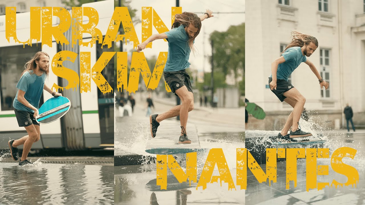 Skimboard dans les rues de Nantes