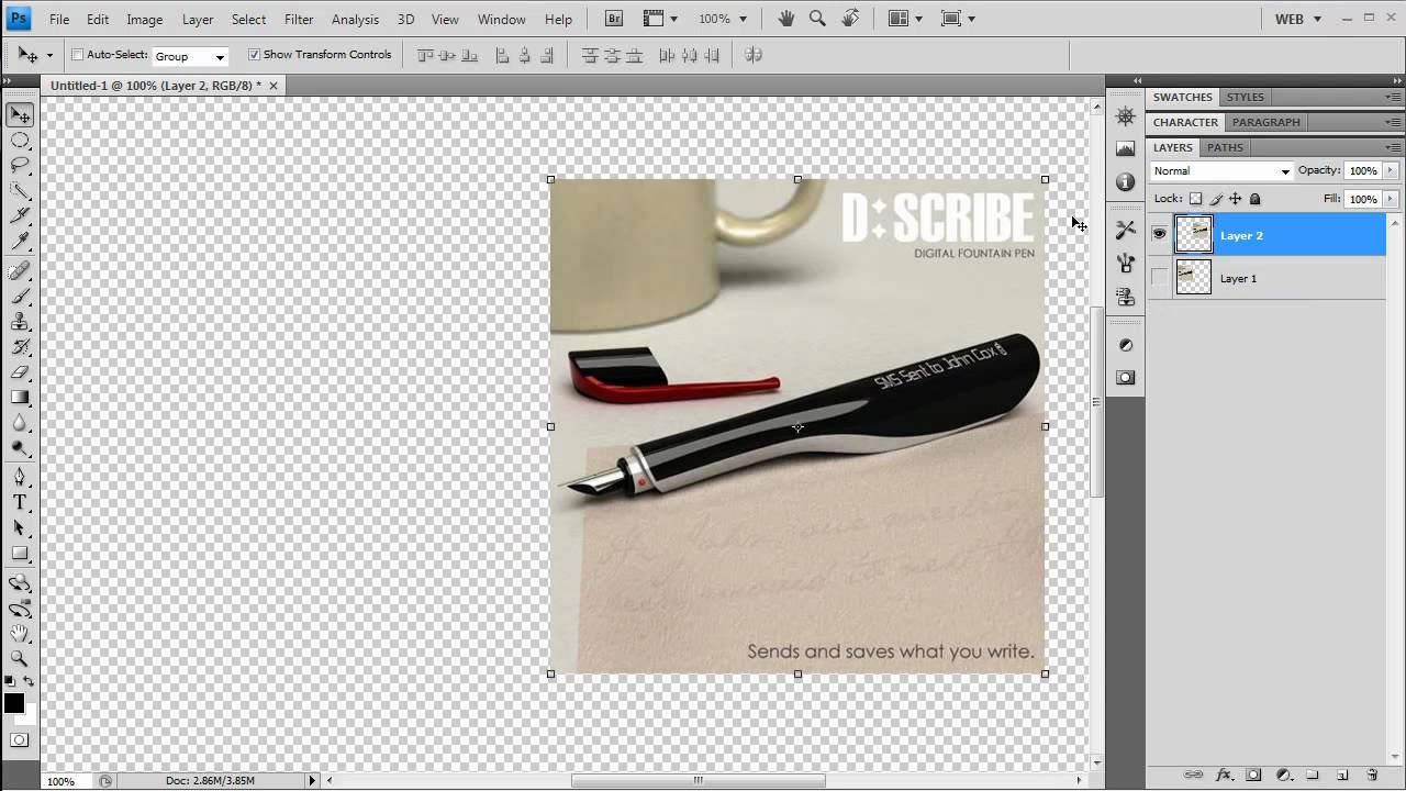 Adobe Photoshop CS4 - How to remove text from an image
