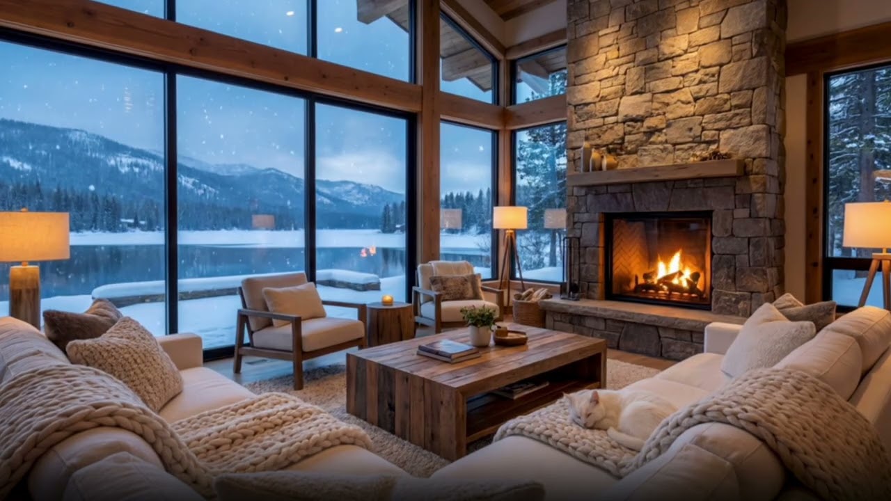 Soft Piano Winter Music for Sleep & Focus 🌙 2 Hours Ambient Piano | Cozy Relaxing Background