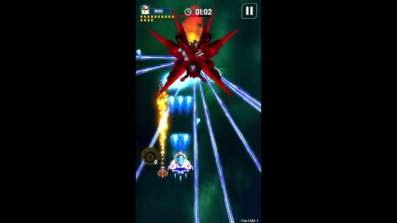 Galaxy Attack: Space Shooter- Boss Fight - Gameplay IOS & Android
