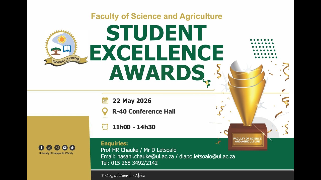 FACULTY OF SCIENCE AND AGRICULTURE | STUDENT EXCELLENCE AWARDS