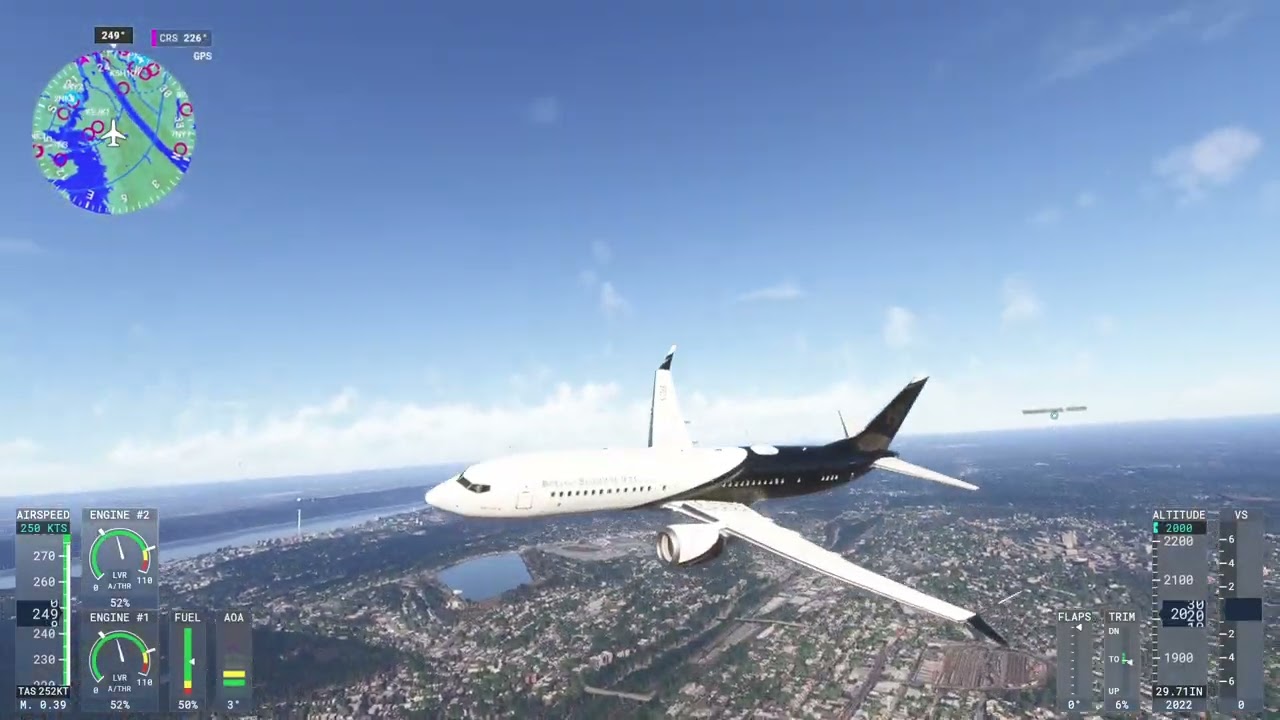 MSFS 2024 737 from Newark to New York (IFR Practice 9070XT)