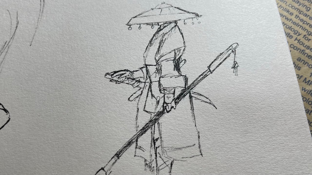 How to draw Samurai in 6 minutes