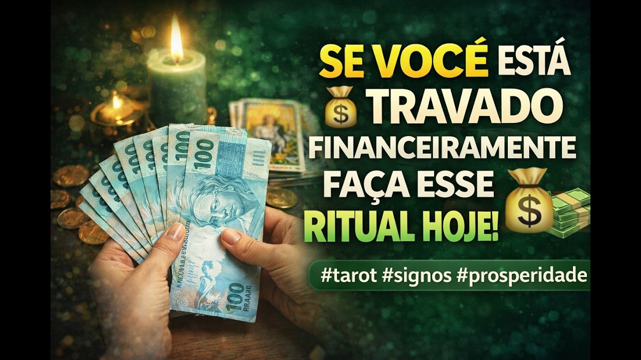Se Você Está Travado Financeiramente, Faça Esse Ritual Hoje #tarot #signos #prosperidade