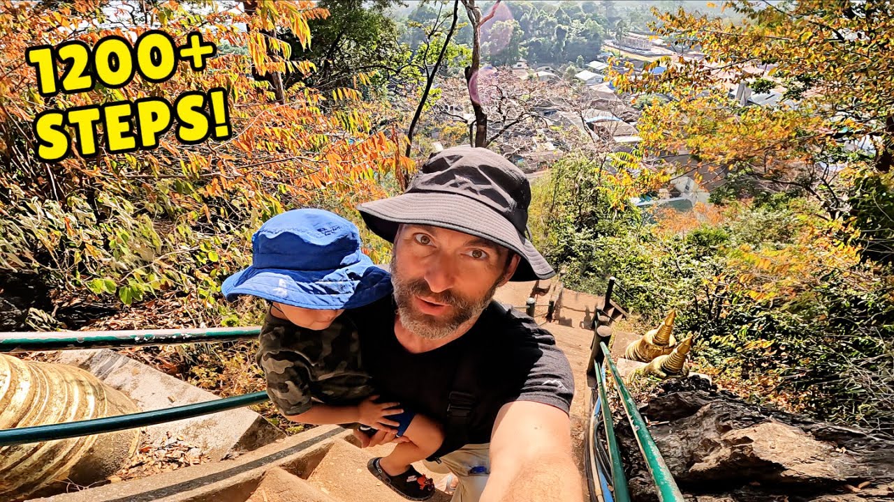 CLIMBING to the BUDDHIST TIGER TEMPLE in KRABI, THAILAND 🇹🇭