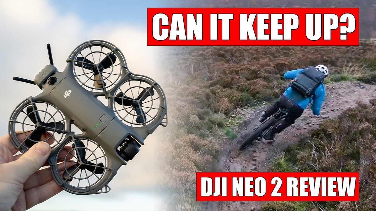Обзор DJI Neo 2 — сможет ли он угнаться за горным велосипедистом?