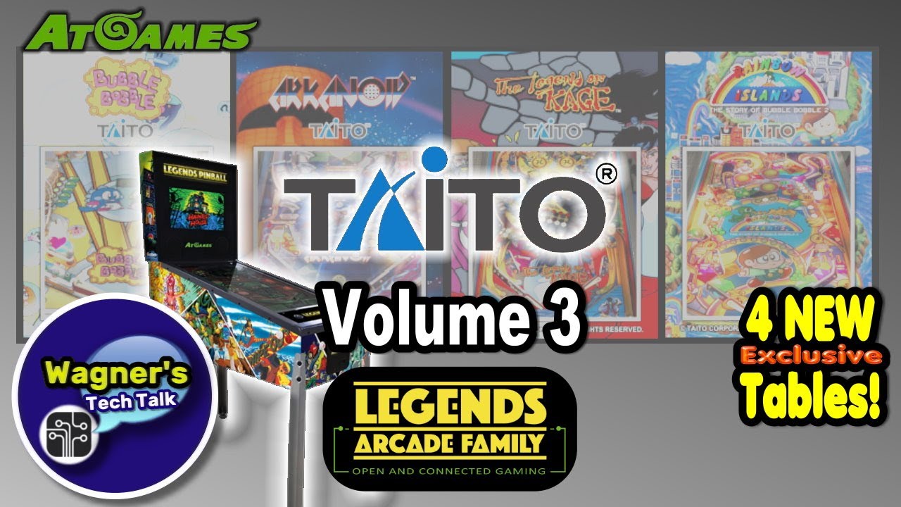 AtGames Legends Pinball TAITO Pinball Volume 3: Game Play & Setup