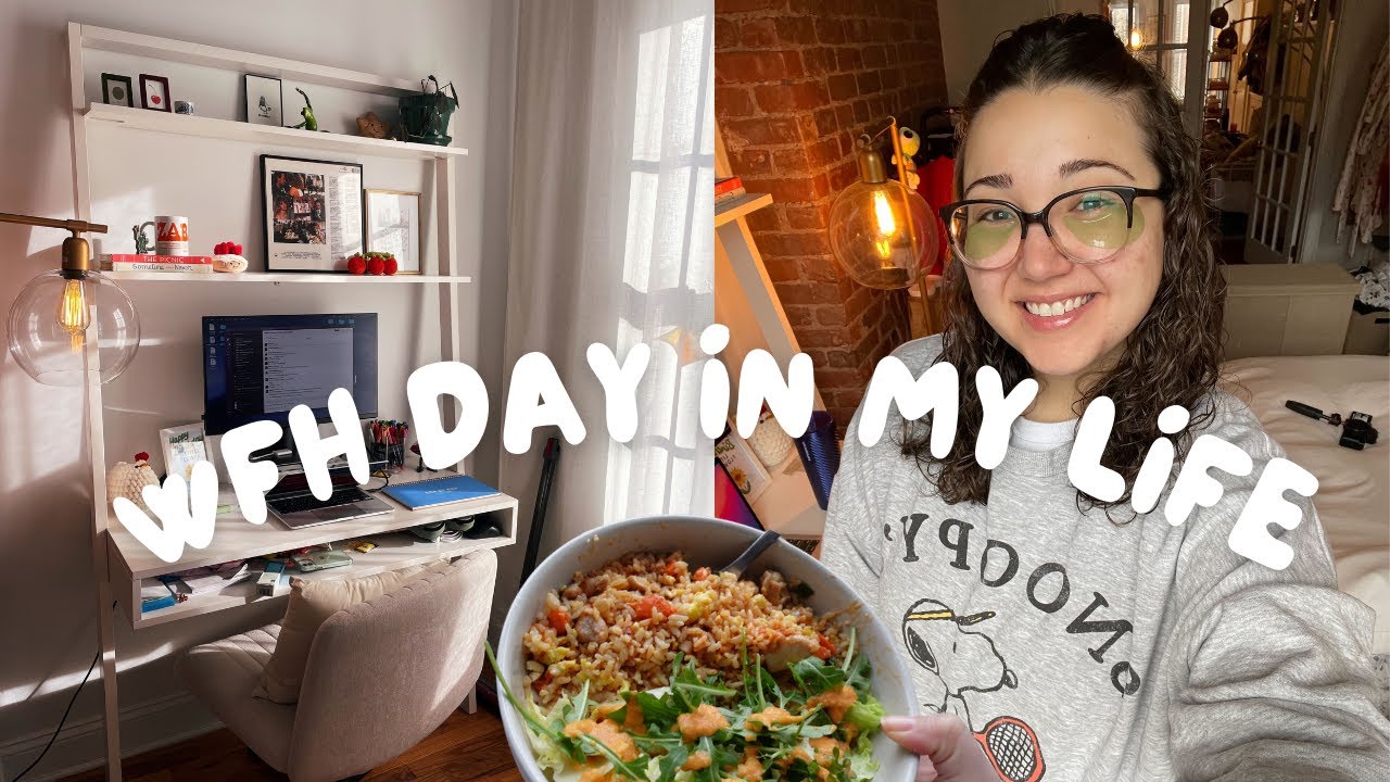 work from home vlog 💻📝 social media producer in new york city