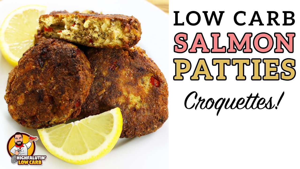 Low Carb SALMON PATTIES - EASY Keto Salmon Croquettes Recipe!