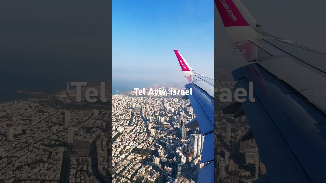 Landing in Tel Aviv Airport, Israel