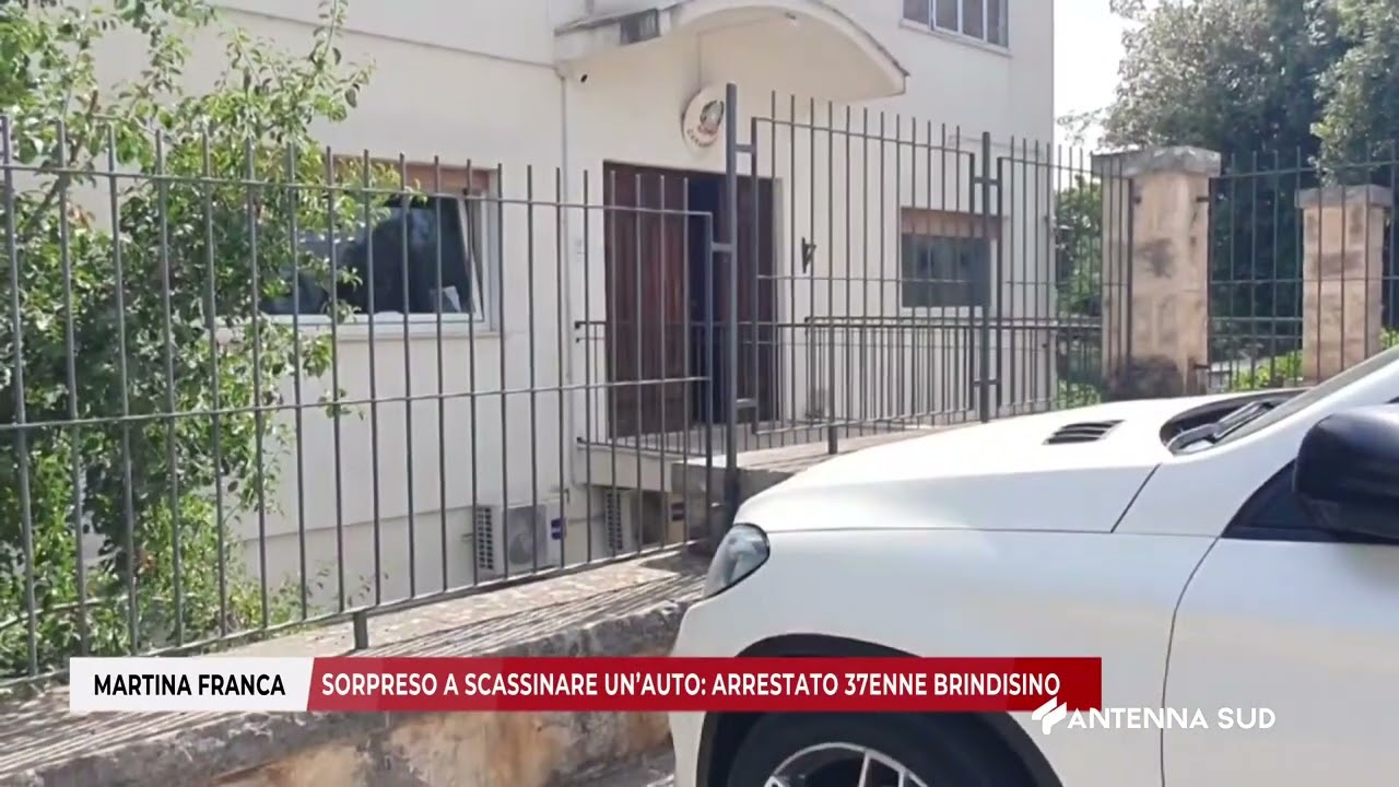 07 FEBBRAIO 2026 - MARTINA FRANCA(TA) - SORPRESO A SCASSINARE UN’AUTO; ARRESTATO 37ENNE BRINDISINO
