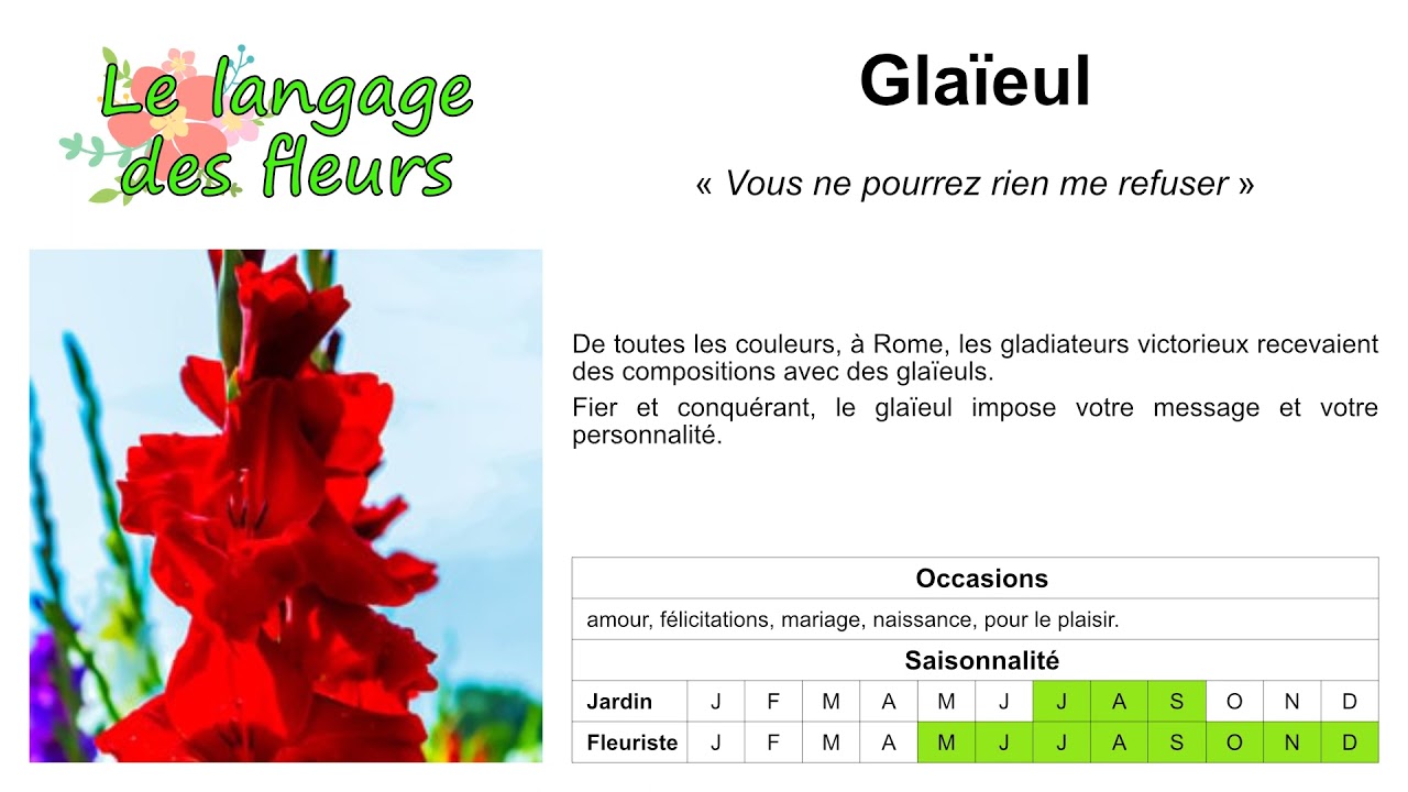 Le langage des fleurs