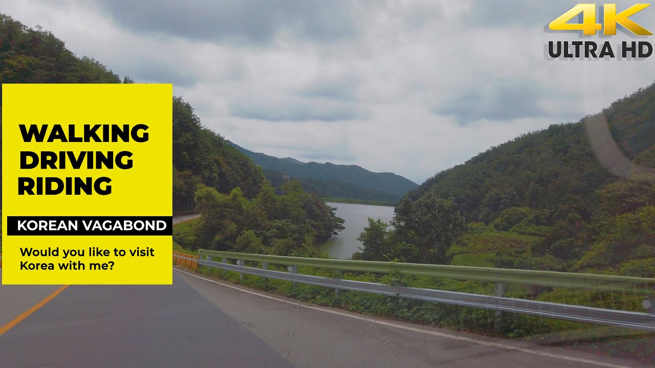 Spectacular Scenic Mountains & Roads | Rural Town In South Korea | Cinematic Music | 4K HDR POV