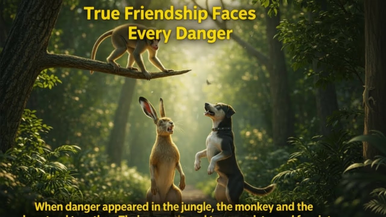 True Friendship Faces Every Danger | Monkey and Dog StorY