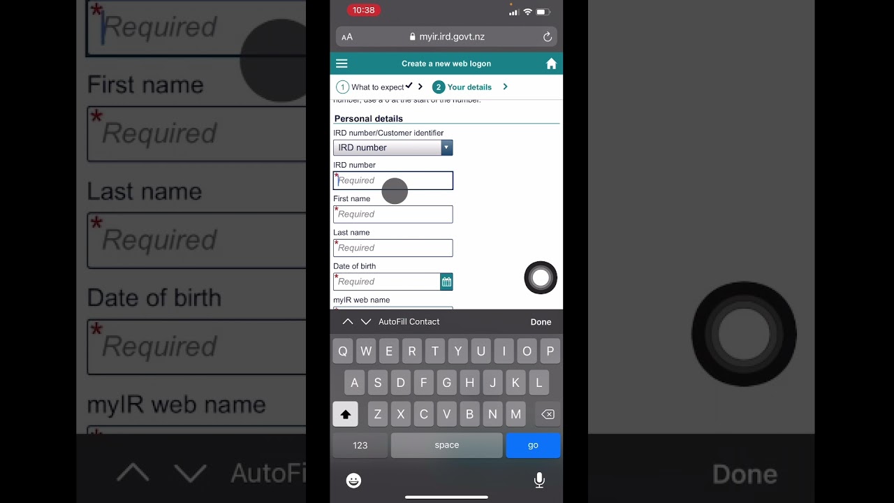 How to register for My IR