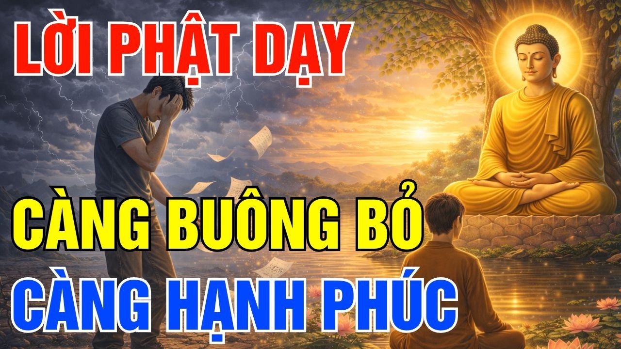 Càng Buông Bỏ, Càng Bình An Và Hạnh Phúc  Lời Phật Dạy Giúp Tâm An Lạc Ngay Trong Đời Thường!