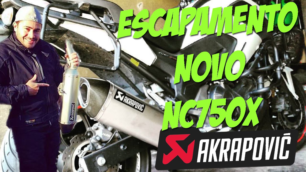 NOVO ESCAPAMENTO PRA NC750X - AKRAPOVIC TITANIUM | MOTO filmadores UK