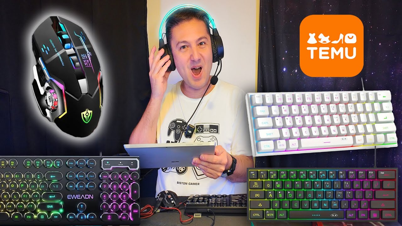 Gaming πληκτρολόγια & αξεσουάρ από το Temu!