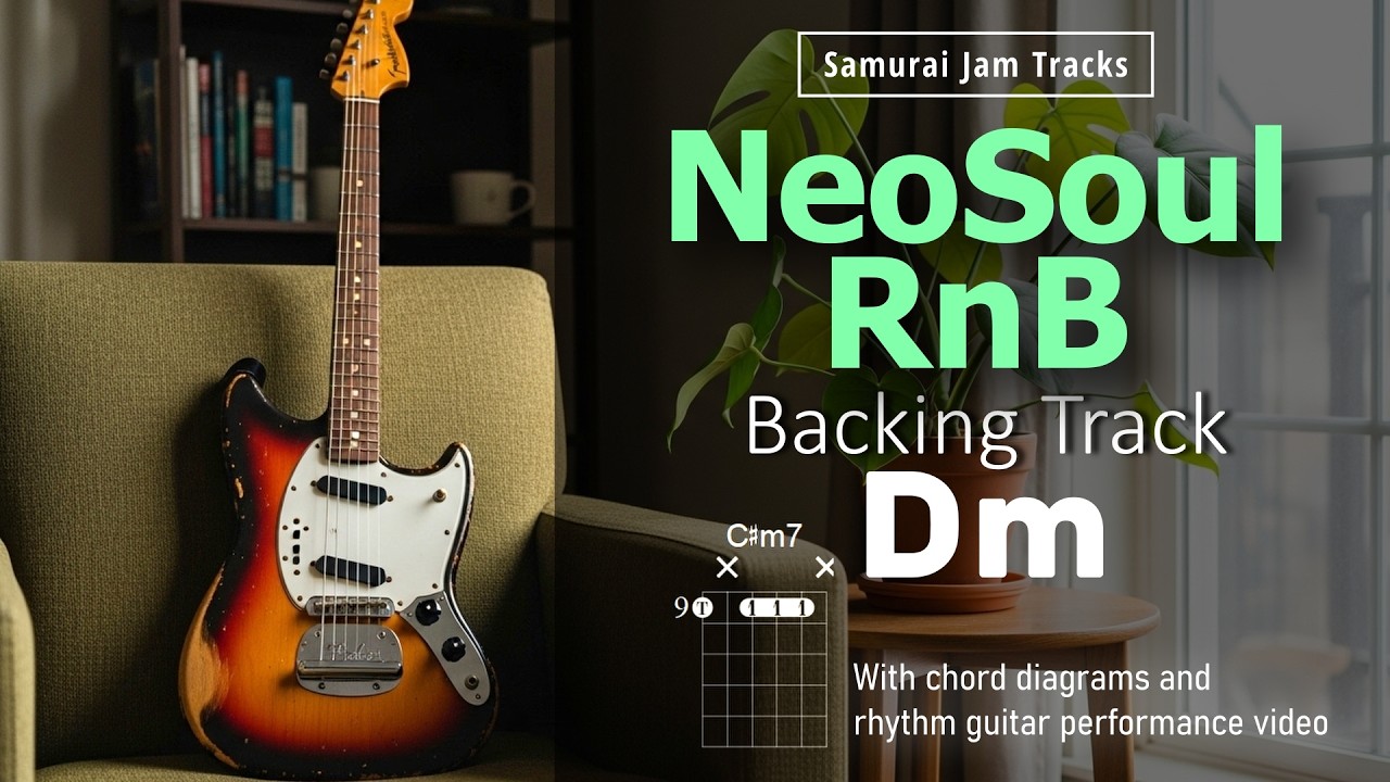 Neo Soul RnB Guitar Backing Track in D minor - Smooth Fresh Vibe