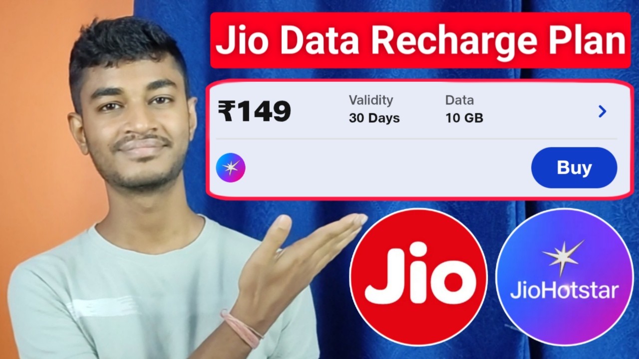 Jio Data Recharge Plan Rs.149 with JioHotstar Subscription