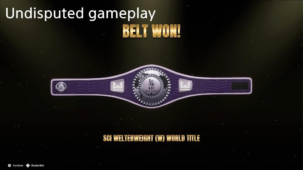 Undisputed sci belt