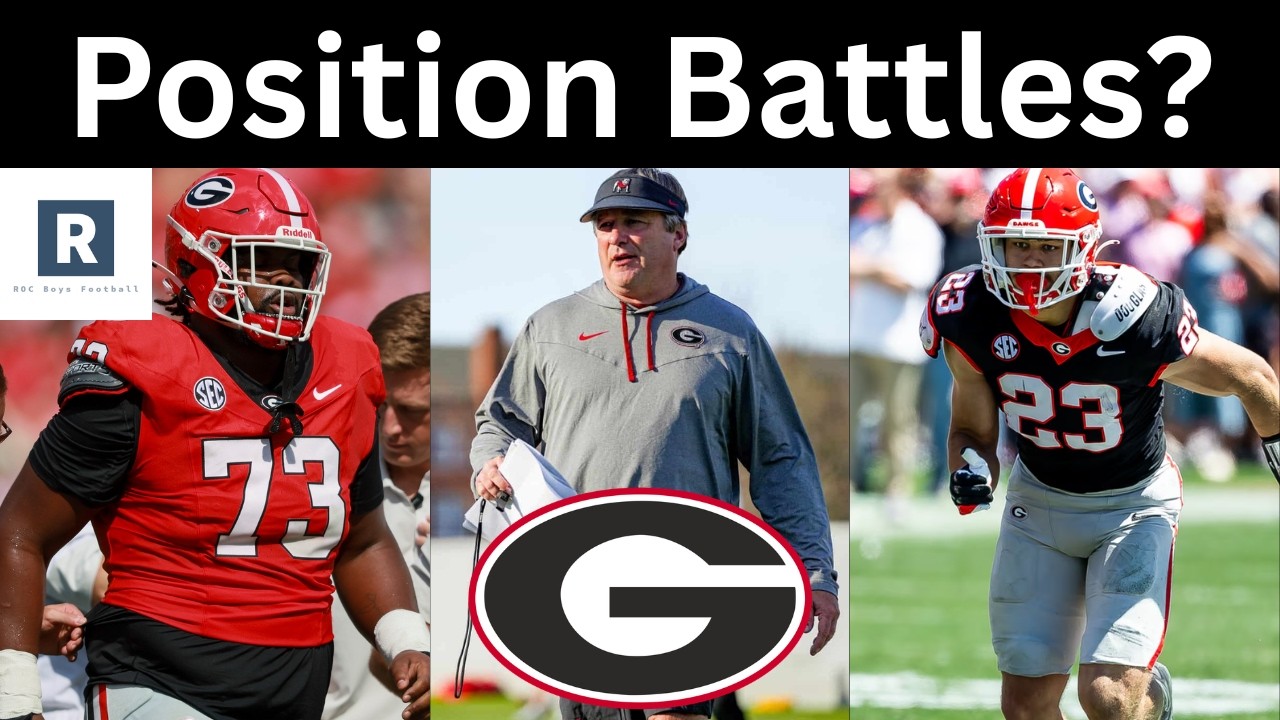 Georgia Football Spring Practice...MOST IMPORTANT Position Battles | Young Talent Emerging?