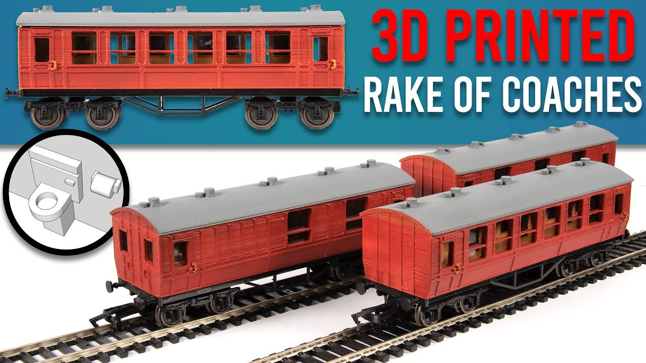Scratch Building a Rake of Model Train Coaches | 3D Printing