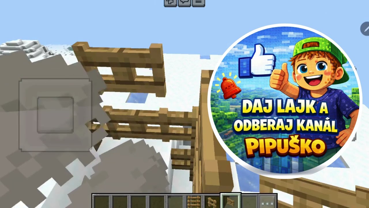 ❄️ PIPUŠKO STAVIA ZIMNÝ BUNKER V MINECRAFTE! 🧊🏠