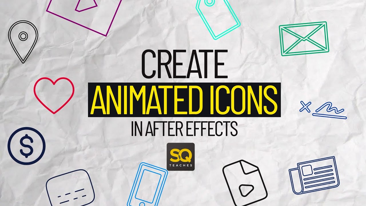 CREATE Animated Icons FAST with Adobe After Effects | After Effects This Week by SQ Teaches