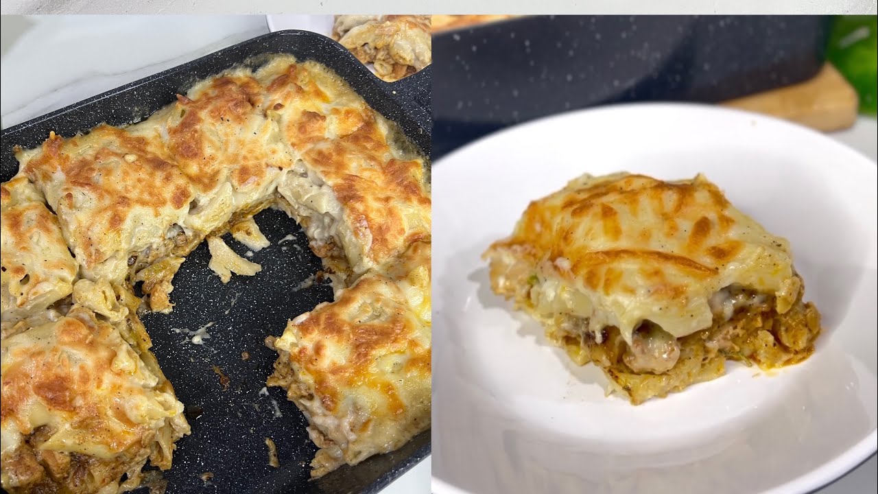 مكرونة بالبشاميل ع طريقتي جربوها هتعتمدوها☺️😋