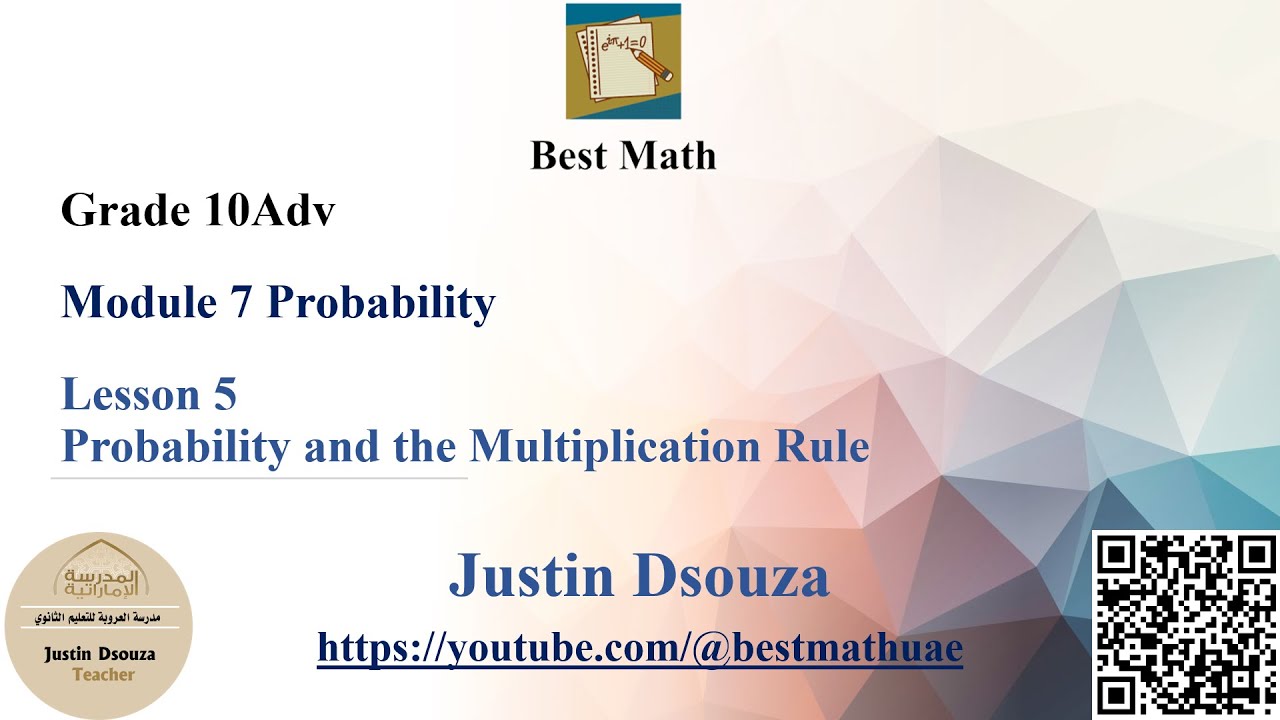 Probability and the Multiplication Rule  | Probability |