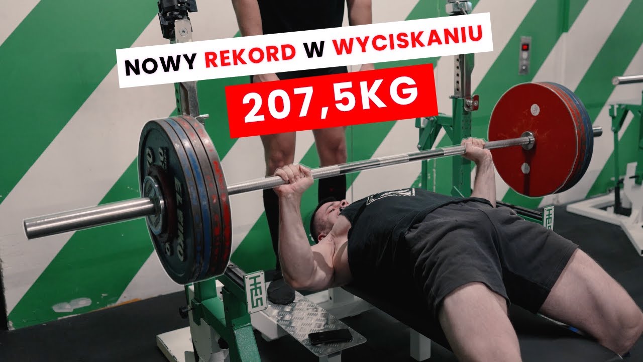 NIESAMOWITY REKORD W WYCISKANIU - 207,5 KG WAGA 91