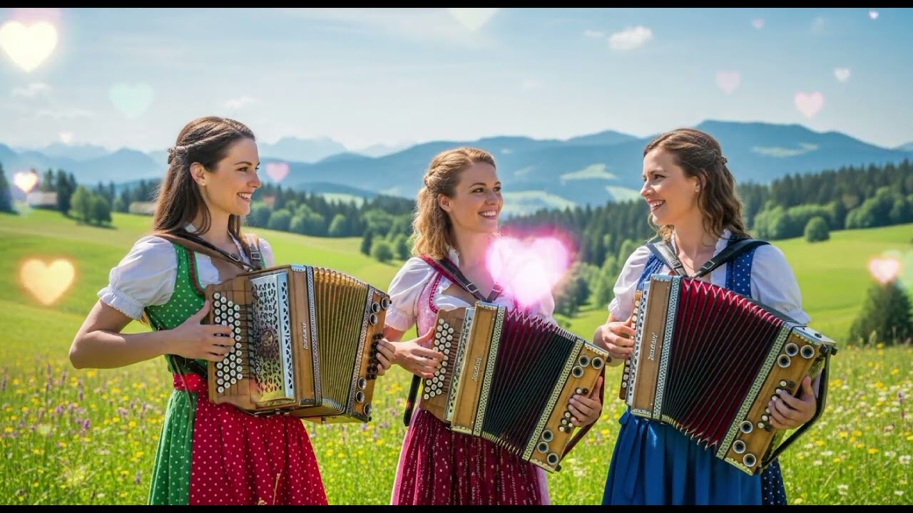 When the Sun Sets in the Alps – Golden German Accordion Melodies