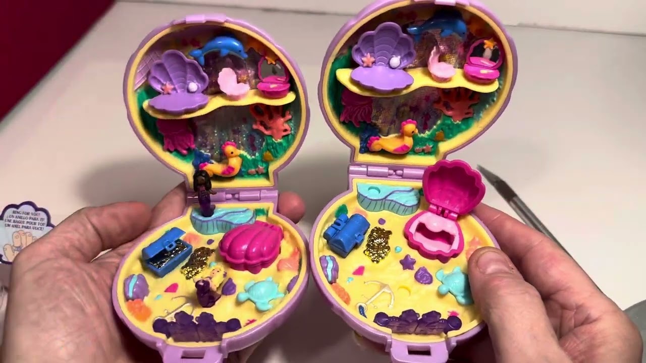 ASMR - Opening Polly Pocket Keepsake Collection - Mermaid Dreams - Green Mermaid Version