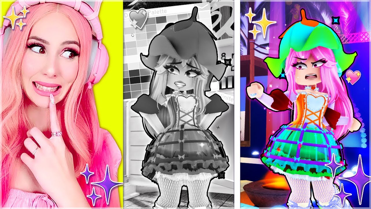 Choosing My Outfit Using A BLACK AND WHITE FILTER Then ENTERING THE PAGEANT In Royale High... Roblox