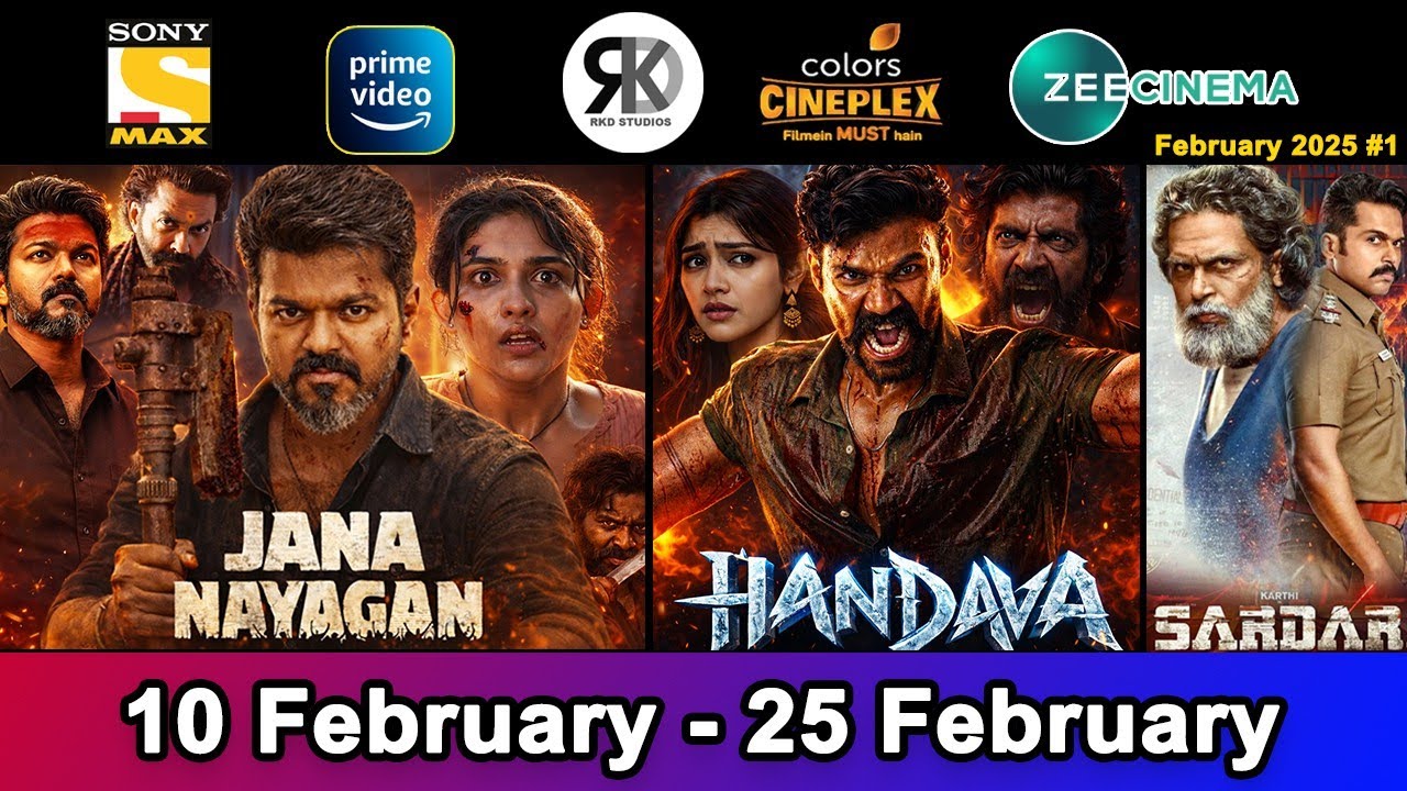 4 Upcoming South Hindi Dubbed Movies | Confirm Release Date | Jana Nayagan, Haindava |Feburary2026#1