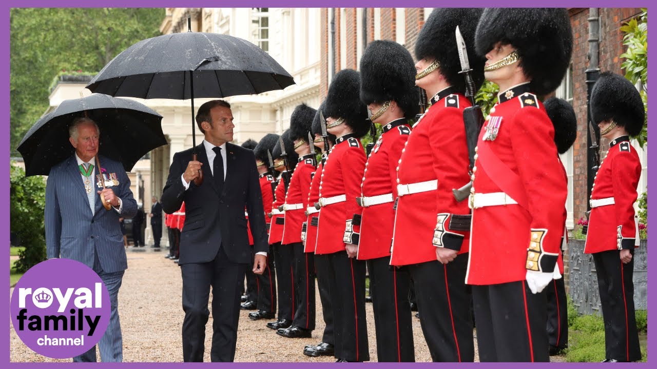 Prince Charles and Camilla welcome President Macron to Clarence House