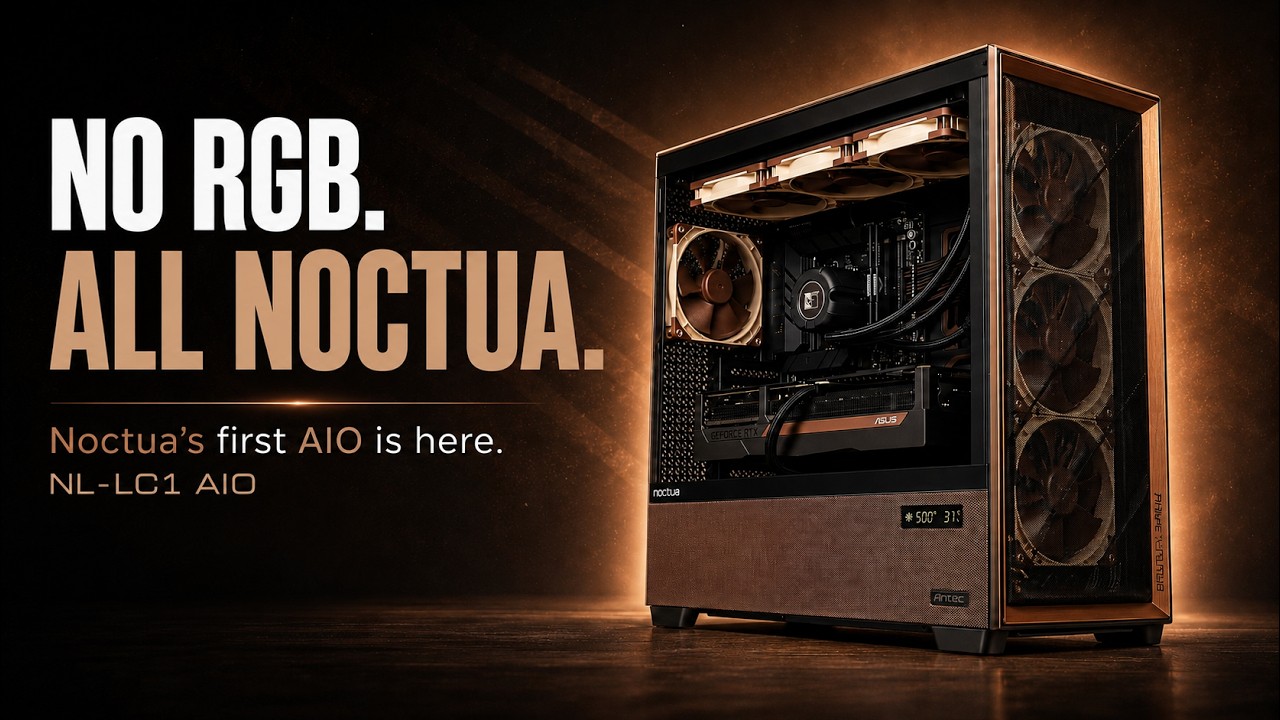 Никакой RGB-подсветки | Первая СВО от Noctua + RTX 5080 в корпусе Antec FLUX PRO | Ryzen 9 9950X3D2