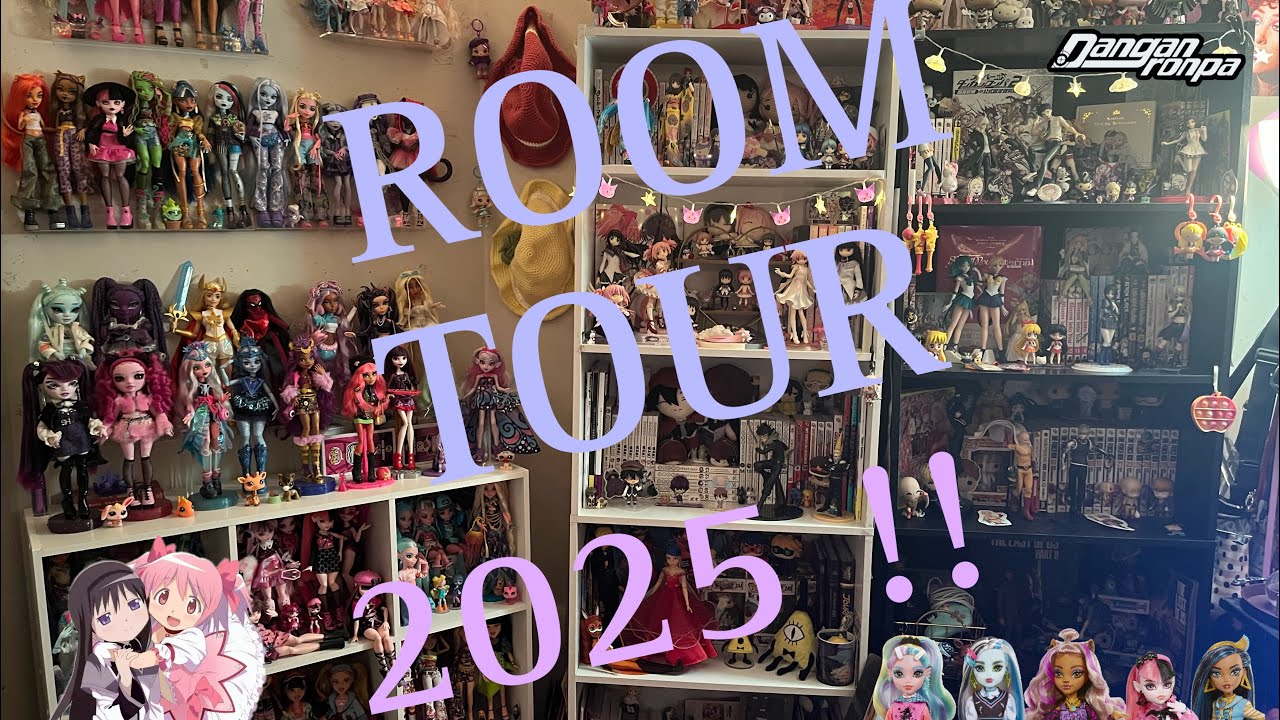 ROOM TOUR 2025 | dolls, anime, manga, + more!!
