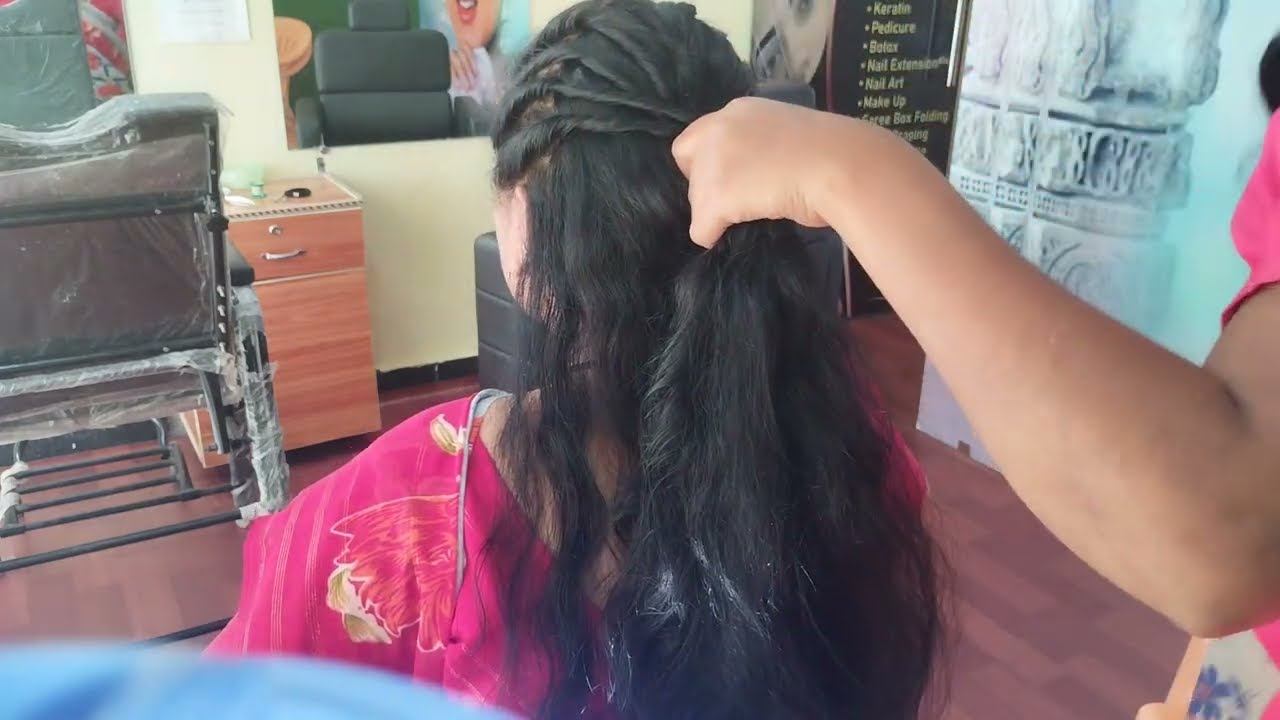 Trending hairstyle bridal hairstyle balloon hairstyle saloni Beauty studio #bridalhairstyle #trendin