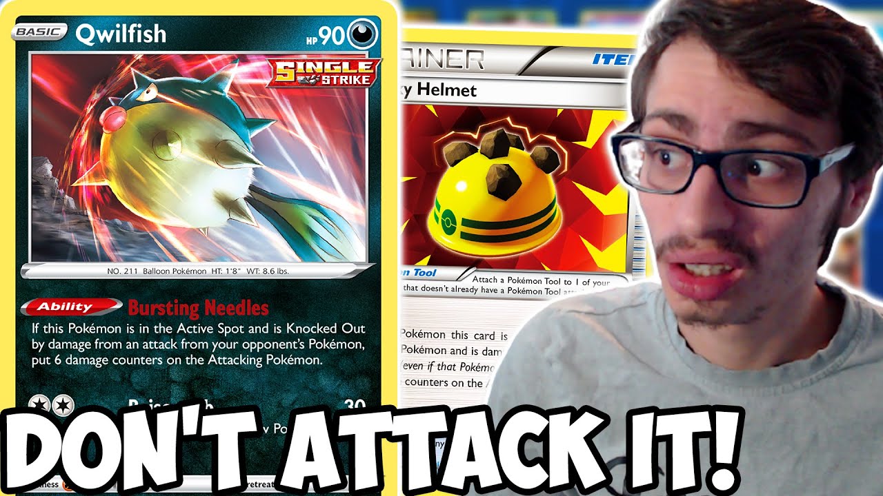 Don't Attack Single Strike Qwilfish! Bursting Needles & Poison! Chilling Reign PTCGO