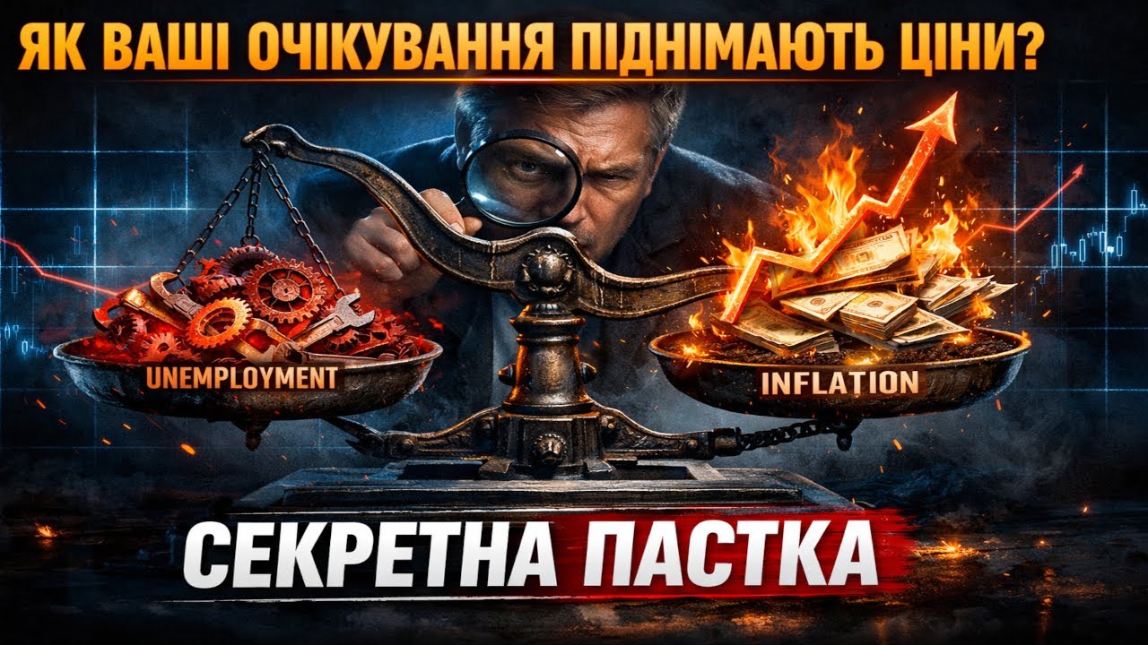 ЯК ВАШІ ОЧІКУВАННЯ ПІДНІМАЮТЬ ЦІНИ? 📈 Крива Філліпса: Секретна пастка безробіття та інфляції!