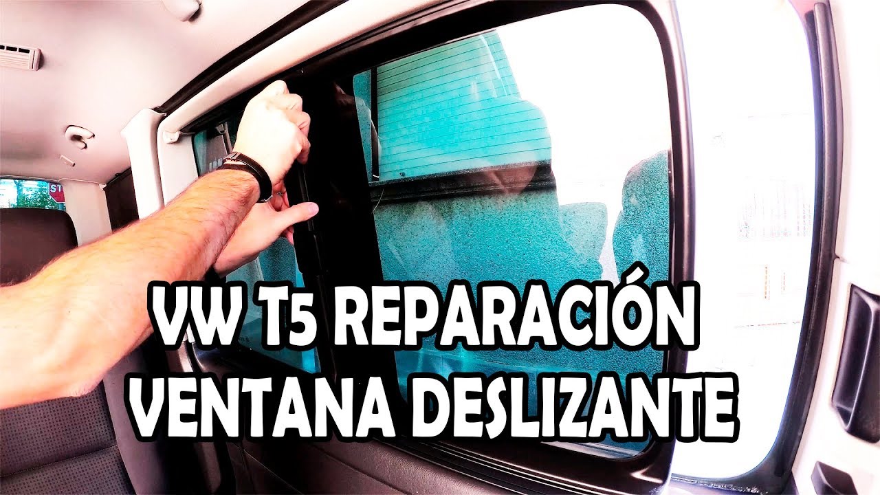 Reparando la ventana deslizante de mi Volkswagen t5 multivan