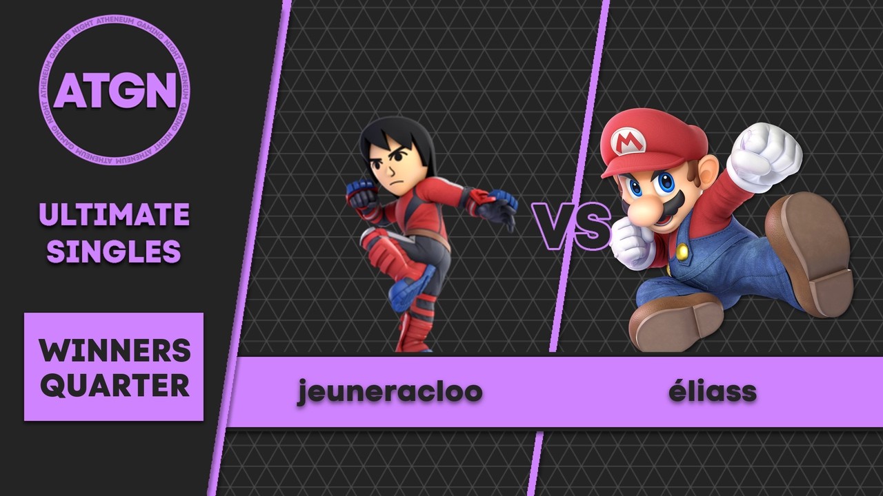 ATGN S8 #6 - Top 16 Winners Quarter-Final - jeuneracloo (Mii Brawler) VS éliass (Mario)